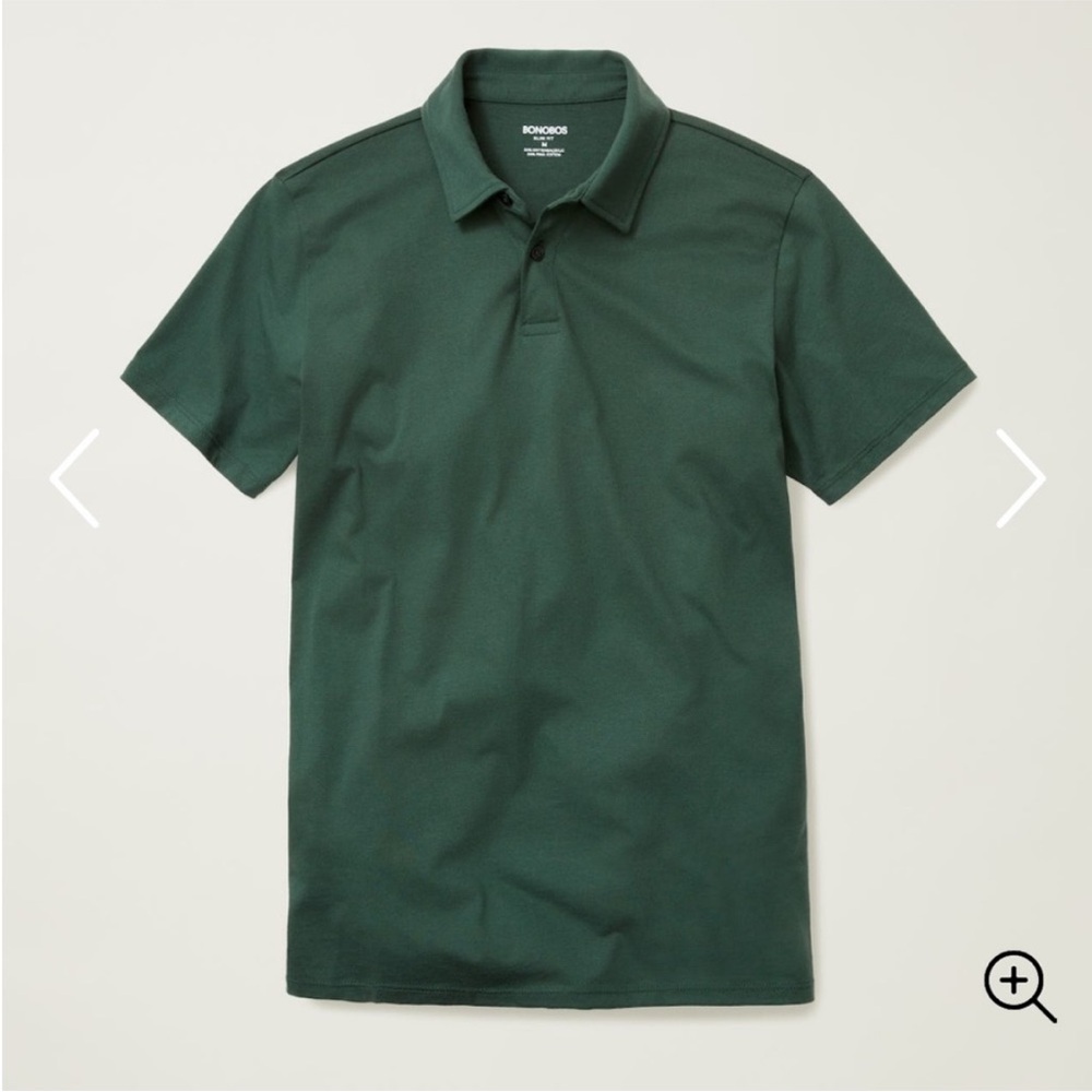 Men’s Bonobos Size Large Pima Polo Shirt in Green